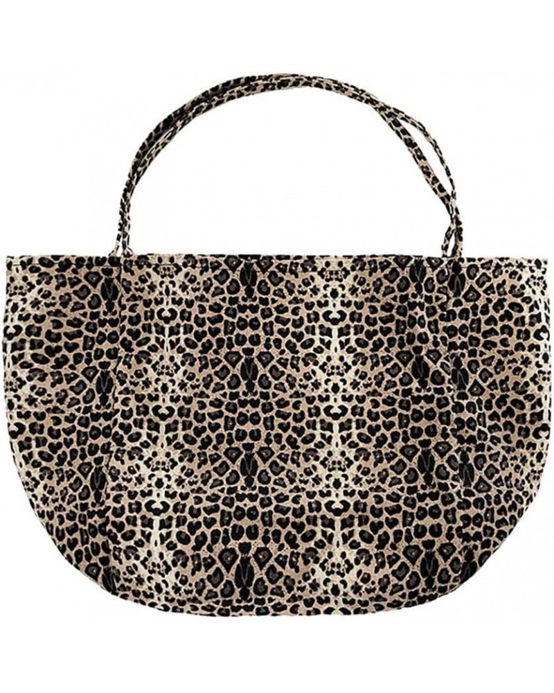 1pc Women's Shoulder Bag Leather Tote Bag Hobo Shoulder Casual Tote Bag Leather Hobo Bag Casual Work Bag Leopard Tote Bag Lar...