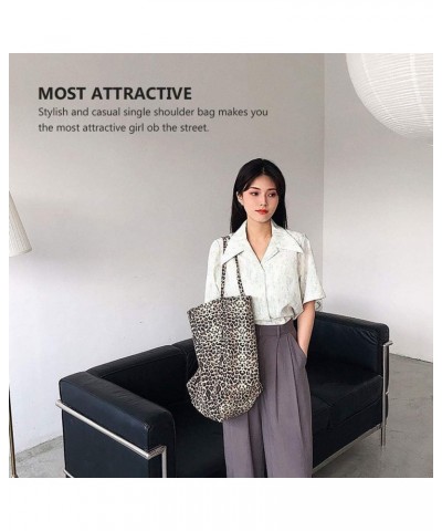 1pc Women's Shoulder Bag Leather Tote Bag Hobo Shoulder Casual Tote Bag Leather Hobo Bag Casual Work Bag Leopard Tote Bag Lar...