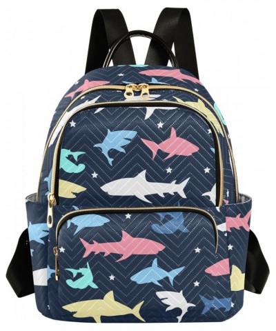 Shark Backpack Purse for Women Small Mini Women's Fashion Backpack with Zipper Weekend Bag,M Medium $14.70 Backpacks