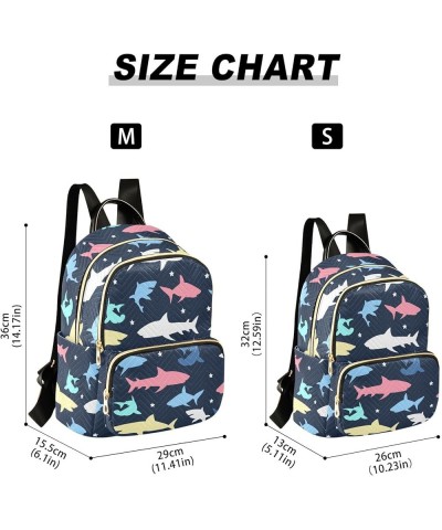 Shark Backpack Purse for Women Small Mini Women's Fashion Backpack with Zipper Weekend Bag,M Medium $14.70 Backpacks