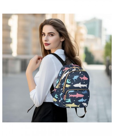 Shark Backpack Purse for Women Small Mini Women's Fashion Backpack with Zipper Weekend Bag,M Medium $14.70 Backpacks