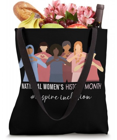 National Women's History Month 2024 Inspire Inclusion Women Tote Bag $14.49 Totes