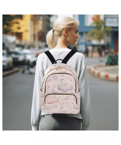 Travel Backpack Purse for Women Fashion Anti-theft Work Casual Cloud Star Moon Daypack Shoulder Bag Medium Size Medium $15.91...