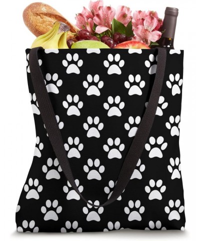 Paw Print Pattern Art Tote Bag Dog Grip For Dog Items Tote Bag $11.70 Totes