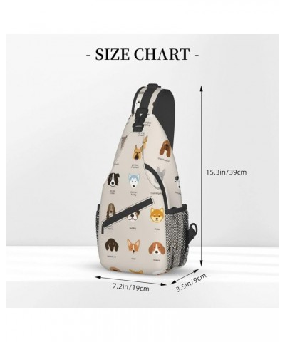 Mqgmz White Trees Camo Print Shoulder Bag Crossbody Backpack, Casual Daypack, Sling Bag, Chest Bag, Travel Bag Dog Breed $13....