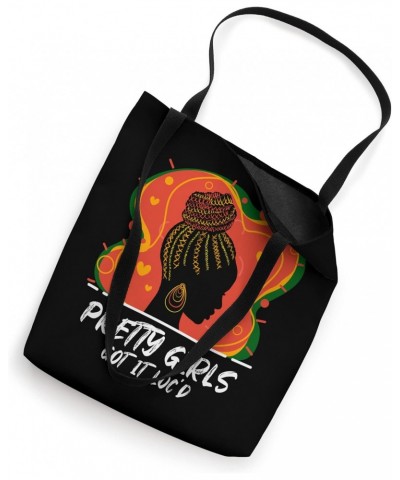 Pretty Girls Got It Loc'd Design Dreadlocks Apparel melanin Tote Bag $13.94 Totes