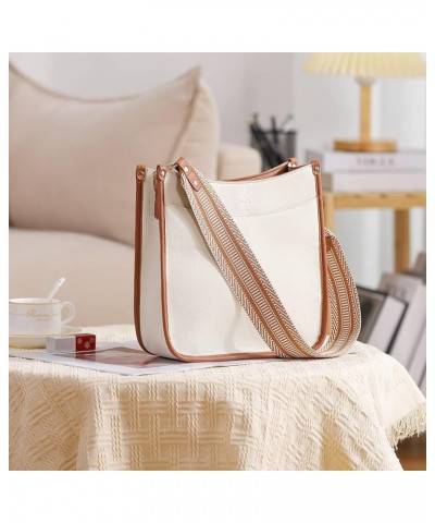 Crossbody Bags For Women Trendy Vegan Leather Purses For Women Shoulder Bag with Two Strap B4-beige With Brown $15.89 Shoulde...