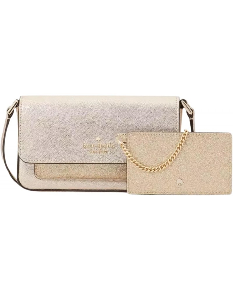 Kate Spade Glimmer Boxed Crossbody Duo (Gold) $51.13 Crossbody Bags