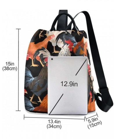 Hens Womens Backpack Purse Anti Theft Travel Shoulder Bag Casual Daypack Backpack for Work Travel Ladies Women $20.00 Backpacks