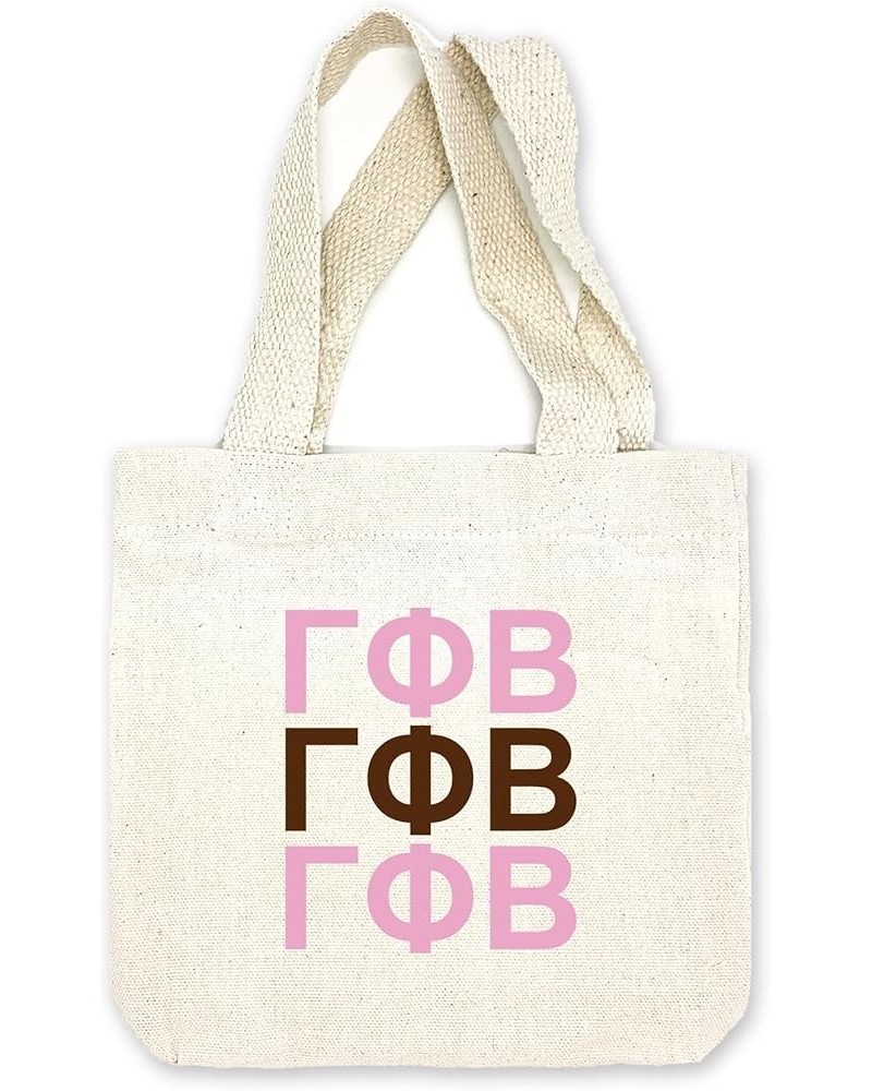 Mini Tote Bag with Greek Letters - Gift Tote Bags for Sorority - Mini Goodie Bag - Sorority Gift Bag Gamma Phi Beta $8.76 Totes