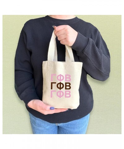 Mini Tote Bag with Greek Letters - Gift Tote Bags for Sorority - Mini Goodie Bag - Sorority Gift Bag Gamma Phi Beta $8.76 Totes