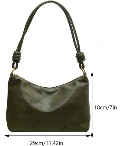 Large Capacity PU Stylish Crossbody Bag Solid Color Minimalist Messenger Bag Women Fashion Shoulder Bag Adjustable Str Green ...