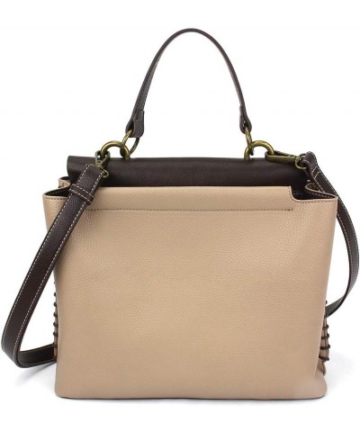 Charming Satchel with Adjustable Strap - Flamingo - Taupe $41.25 Satchels