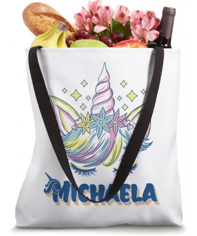 Michaela personalized custom name Rainbow Unicorn crown Tote Bag $11.28 Totes