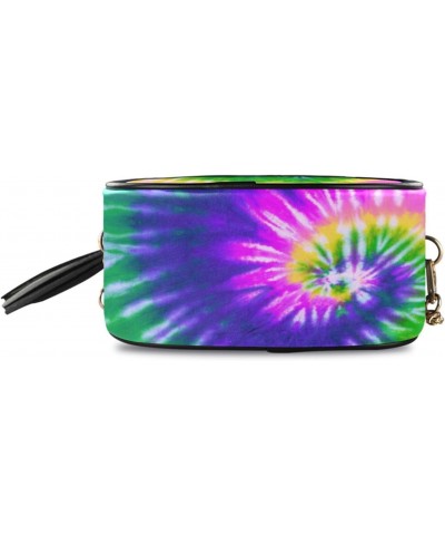 Women's Rainbow Tie Dye Pride Swirl Purple Crossbody Bag Fashion Purses Bag Cross Body Bag Shoulder Handbag with Adjustable C...