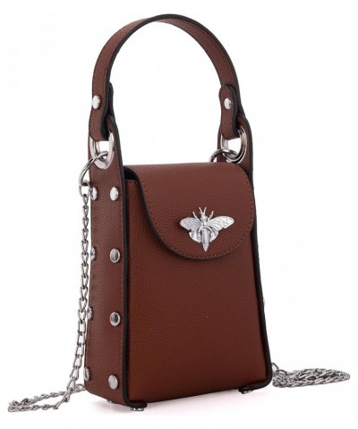 Small Crossbody Cell Phone Purses for Women CellPhone Wallet Bags with Chain Strap A-brown $12.38 Crossbody Bags