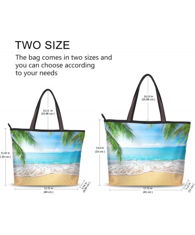 Large Tote Top Handle Bag, Women Zippered Handbag, Big Shoulder Hand Bags Multi 10 $12.01 Shoulder Bags