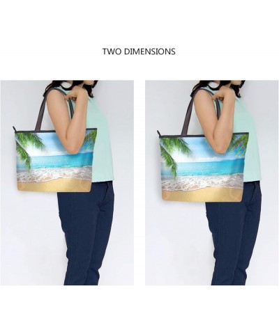 Large Tote Top Handle Bag, Women Zippered Handbag, Big Shoulder Hand Bags Multi 10 $12.01 Shoulder Bags