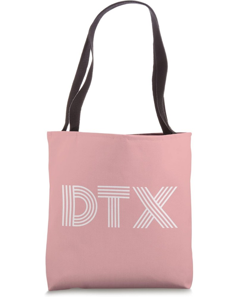 DTX Dallas TX Retro Linear Design Tote Bag $15.90 Totes