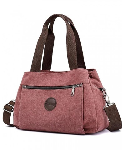 Fashion Women Handbag Ladies Canvas Shoulder Bag Women Bag MessengerBag Red $29.52 Shoulder Bags