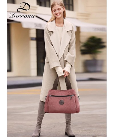 Fashion Women Handbag Ladies Canvas Shoulder Bag Women Bag MessengerBag Red $29.52 Shoulder Bags