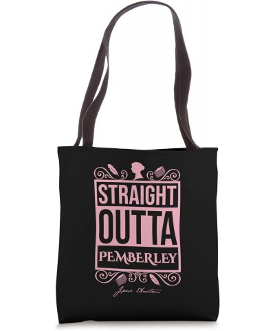 Quote Pride and Prejudice Pink Tote Bag $13.77 Totes