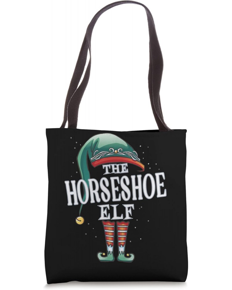 Horseshoe Elf Christmas Group Xmas Pajama Party Tote Bag $14.63 Totes