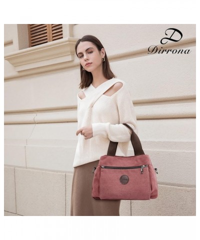 Fashion Women Handbag Ladies Canvas Shoulder Bag Women Bag MessengerBag Red $29.52 Shoulder Bags