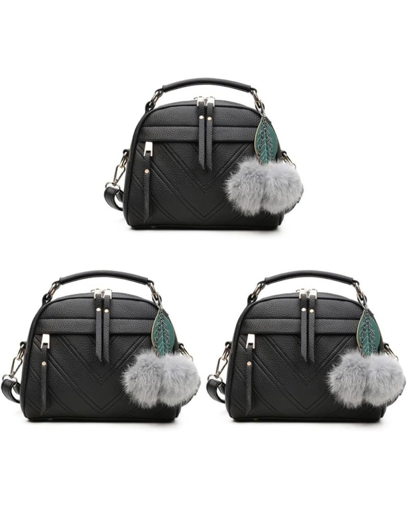 2pcs bags for women chain strap bag crossbody bags women bags women purse vintage messenger bag Blackx3pcs $22.04 Crossbody Bags