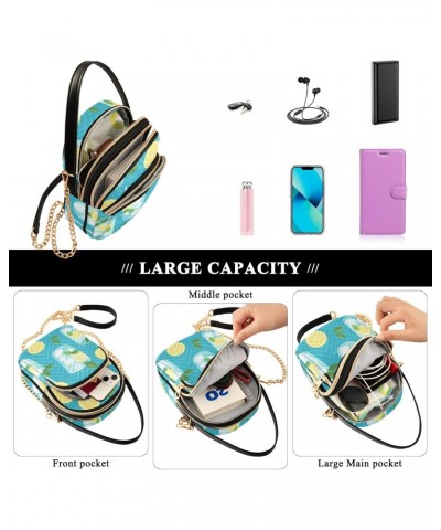 Cartoon Iced Sprite Women's Crossbody Handbags with Zipper, Casual Leather Cell Phone Purse Crossbody Bags for Ladies $11.18 ...