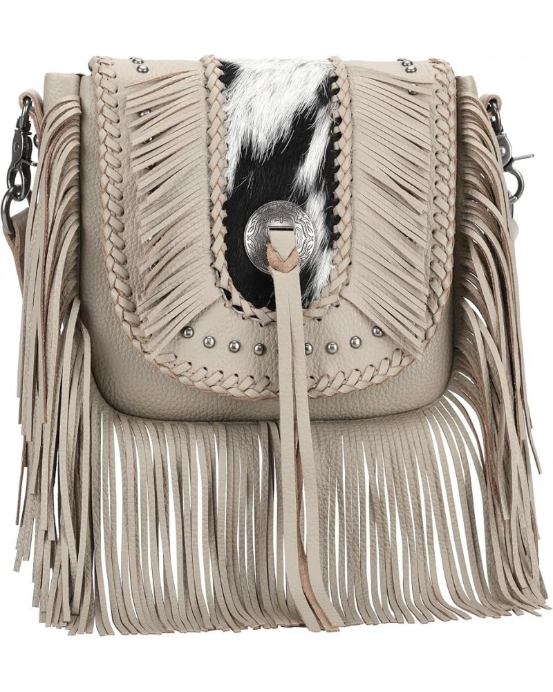 Western Crossbody Bags for Women Cowgirl Small Tooled Fringe Leather Purse J1-real Leather-tan $31.85 Crossbody Bags