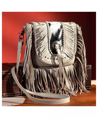 Western Crossbody Bags for Women Cowgirl Small Tooled Fringe Leather Purse J1-real Leather-tan $31.85 Crossbody Bags