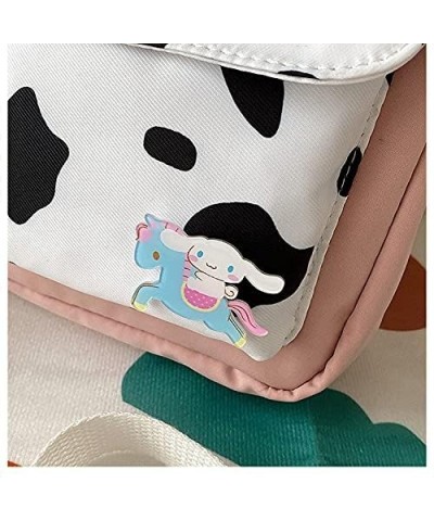 Kawaii Bag Cute Cow Bag Kawaii Cow Canvas Bag Shopping Japanese Forest Bag Purple $10.00 Shoulder Bags