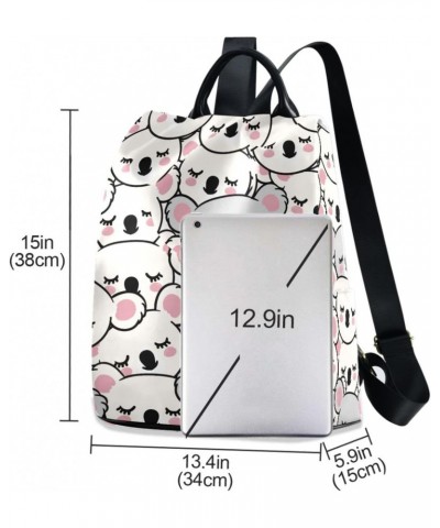 Doodle Hand Drawn Koala Backpack Purse for Women Fashion Ladies Shoulder Bags Large Travel Bag $21.19 Backpacks