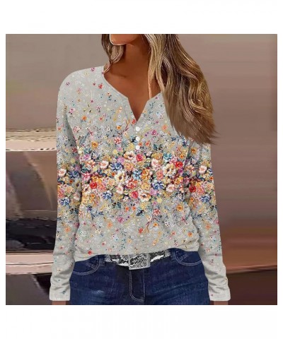 Shirt for Women V Neck Long Sleeve Tee Tops Ladies Fall Basic Tops Comfy Loose Plus Size Dressy Pullover 4-beige $12.97 Clothing