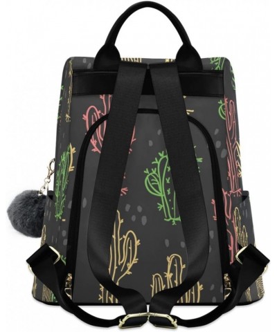 Backpack Purse for Women Fashion Travel Anti-theft Cactuses Succulents Daypack Casual Shoulder Bag Medium Size $20.52 Backpacks