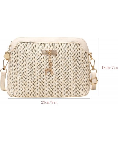 Fashion Women Crossbody Bag Boho Beach Shoulder Zip Handbag Little Deer One Shoulder Mens Purses Or Shoulder Bags White $9.44...