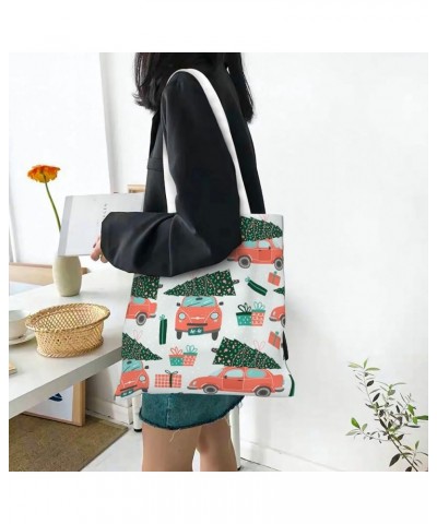 Merry Christmas Single Shoulder Fashion Canvas Tote Shopping Bags Handbags For Men And Women Merry Christmas26 $10.73 Totes