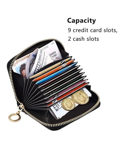 Corgi Dogs Credit Card Coin wallet, RFID Blocking Compact Women Leather Card Holder, Key Change Organizer, Zipper Purse Clutc...