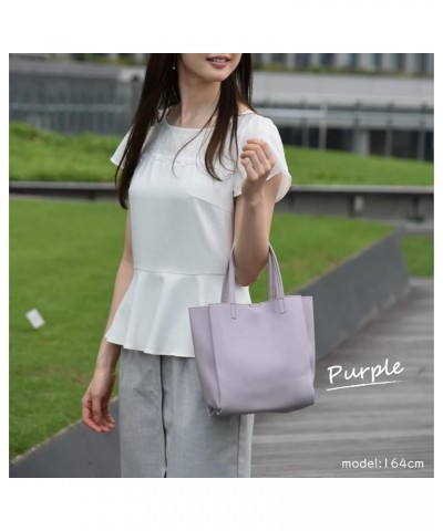 Single Piece Synthetic Leather Aori Mini Tote Lightpurple $8.82 Totes