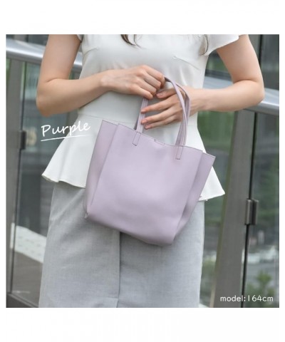 Single Piece Synthetic Leather Aori Mini Tote Lightpurple $8.82 Totes