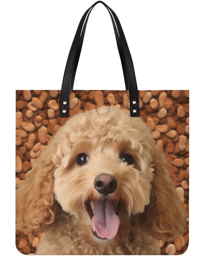 Golden Doodle Funny Dog Handbag Large Capacity Top-Handle Bag Ladies Shoulder Totes $15.30 Totes