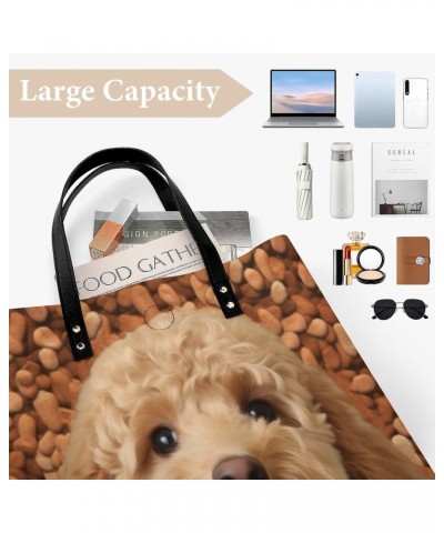 Golden Doodle Funny Dog Handbag Large Capacity Top-Handle Bag Ladies Shoulder Totes $15.30 Totes