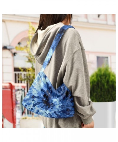 Tie Dye Plush Underarm Bag Women's Tote Handbags Fluffy Shoulder Bag Purse Lightweight Tote Bags College Bag M-13 $10.78 Totes