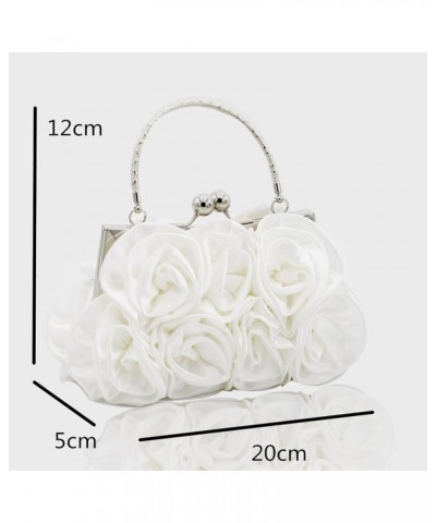 New Sweet Lady Hand-Held Rose Bag Dinner Bag Bride Bag Bridesmaid Bag Hand Bag Crossbody Bag Apricot $33.93 Evening Bags