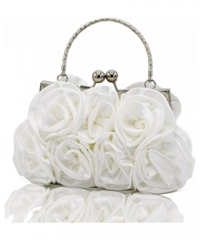 New Sweet Lady Hand-Held Rose Bag Dinner Bag Bride Bag Bridesmaid Bag Hand Bag Crossbody Bag Apricot $33.93 Evening Bags