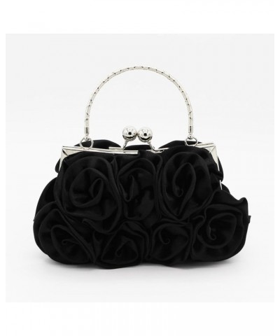 New Sweet Lady Hand-Held Rose Bag Dinner Bag Bride Bag Bridesmaid Bag Hand Bag Crossbody Bag Apricot $33.93 Evening Bags