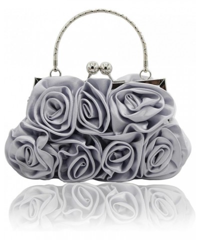 New Sweet Lady Hand-Held Rose Bag Dinner Bag Bride Bag Bridesmaid Bag Hand Bag Crossbody Bag Apricot $33.93 Evening Bags