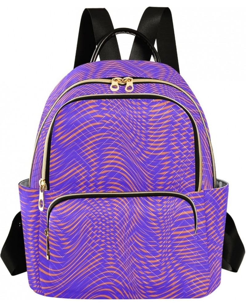 Mini Backpack Purse for Women Lightweight Girls Small Size 3d Psychedelic Stripe School Teens College Traveling Small $17.48 ...