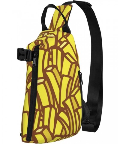 Crossbody Sling Backpack Delicious-French-Fries Travel Hiking Chest Daypack One Strap Shoulder Bag $15.50 Crossbody Bags